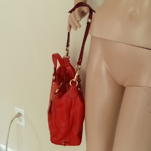 COACH Ashley F19247 Orange Leather Purse - Picture 5 of 15